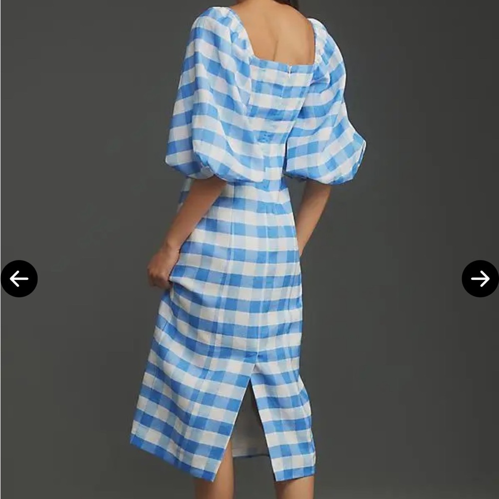 Rhoda Noa Blue and White Gingham Dress - Picture 2 of 4